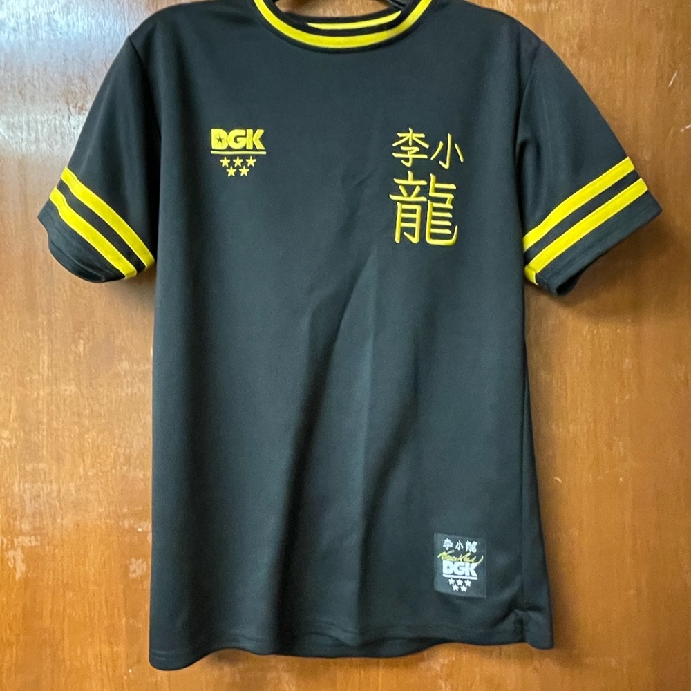 DGK Black Tee with Yellow Accents